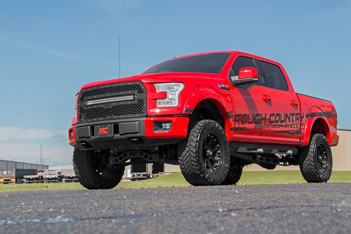 Mesh LED Grille Insert Rough Country for 2015-2017 Ford F-150 2WD/4WD - 70193