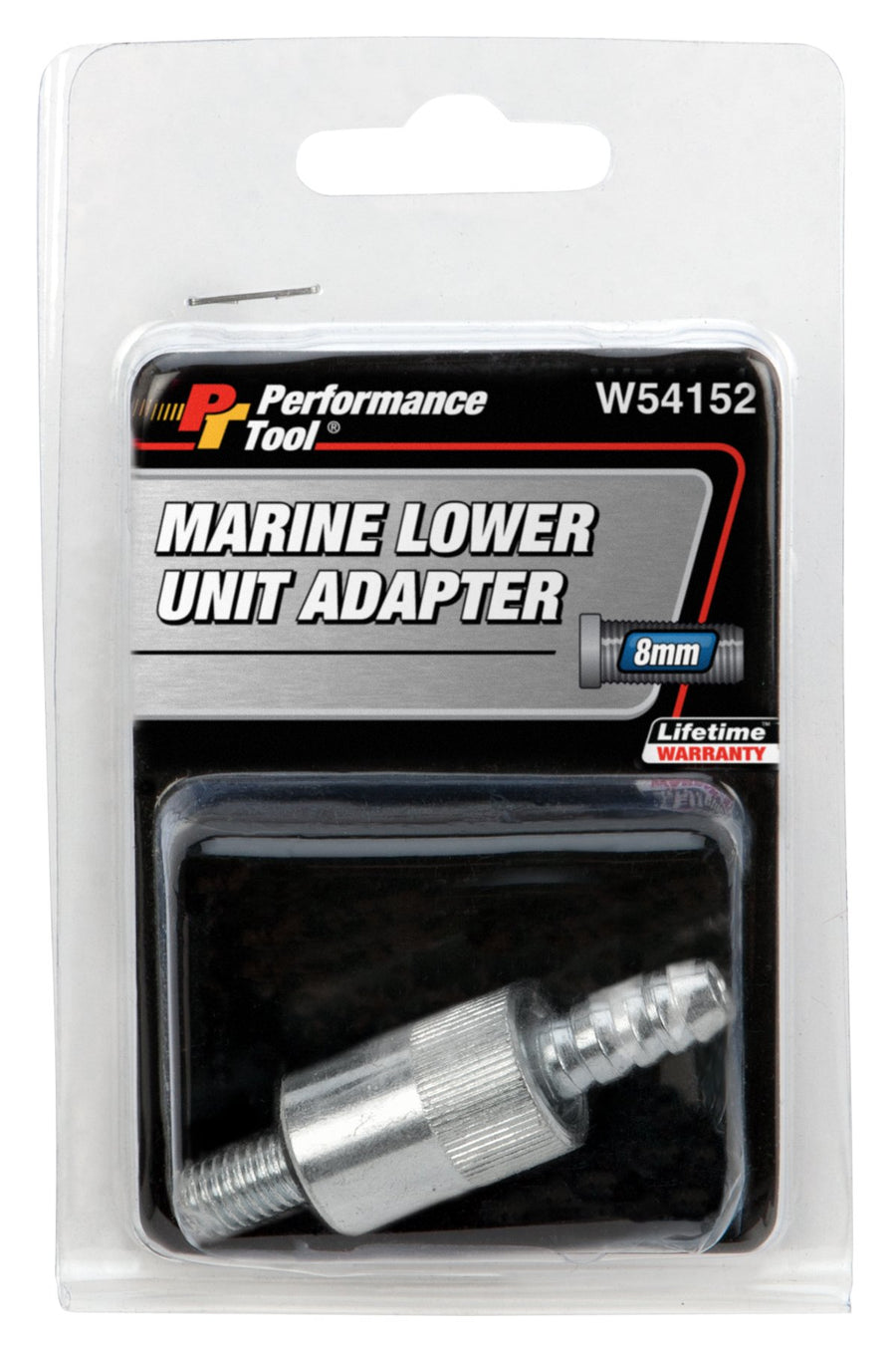 Marine Performance Tool W54152 Adapter for Lower Unit Water Machinery, Silver, 8 mm