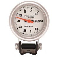 Auto Meter Sport-Comp 3707 Silver Mini Tachometer,2.625 in.