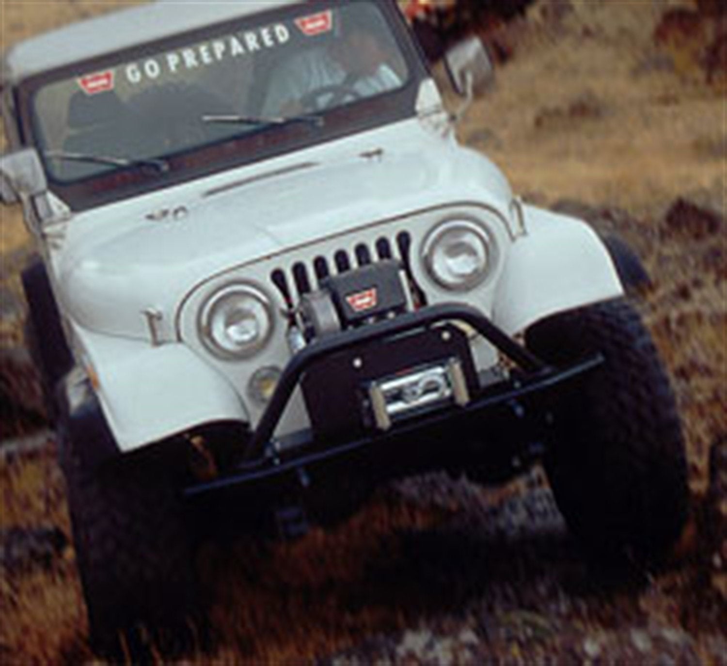 Fixed Winch Mount Kit WARN 21395 for 9.5ti Winches, Fits: Jeep Wrangler (1987-1995)