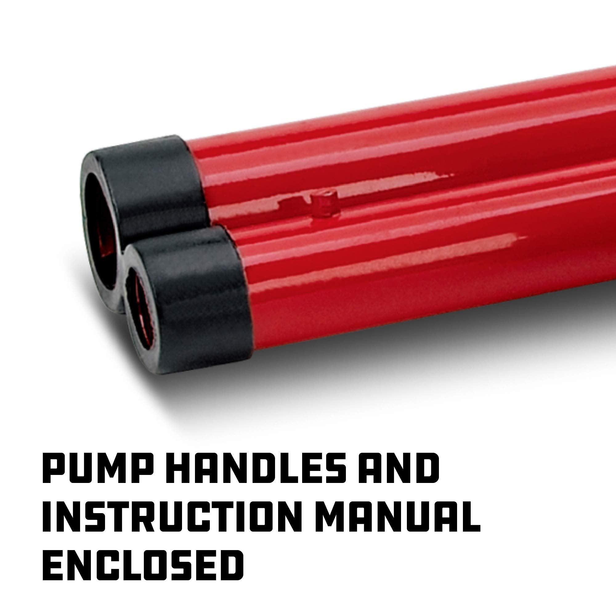 Powerbuilt Alltrade Heavy Duty 2-Ton Bottle Jack, 4000-Pound Capacity Hydraulic Car Lift, Vehicles, Trucks, Red 640405