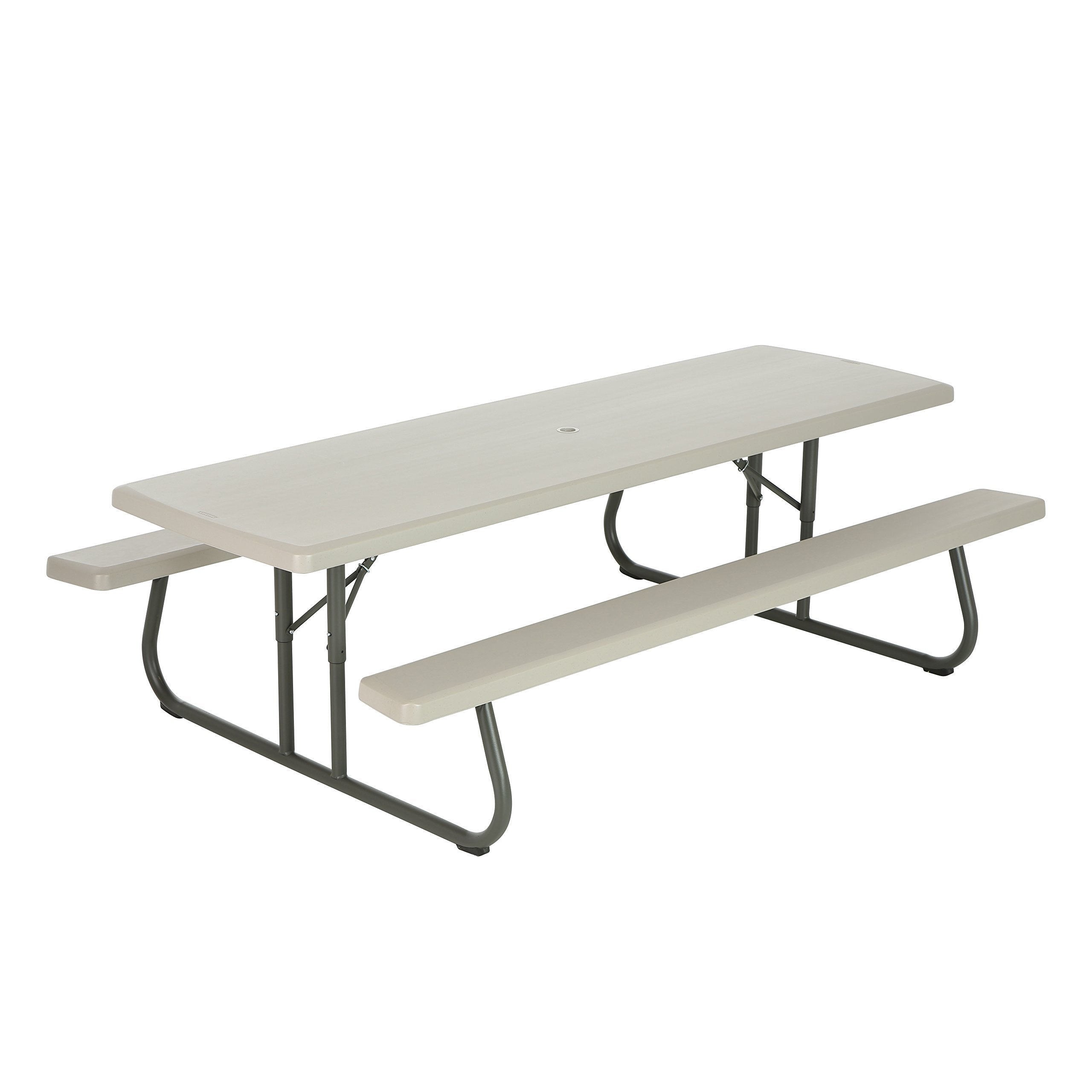 Folding Picnic Table and Benches, Lifetime 8'