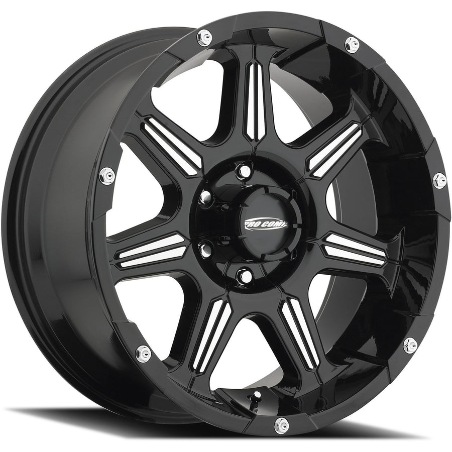 Pro Comp Series 51 Alloys District Gloss Black Wheel with Machined Accents (20x9"/5x150mm)