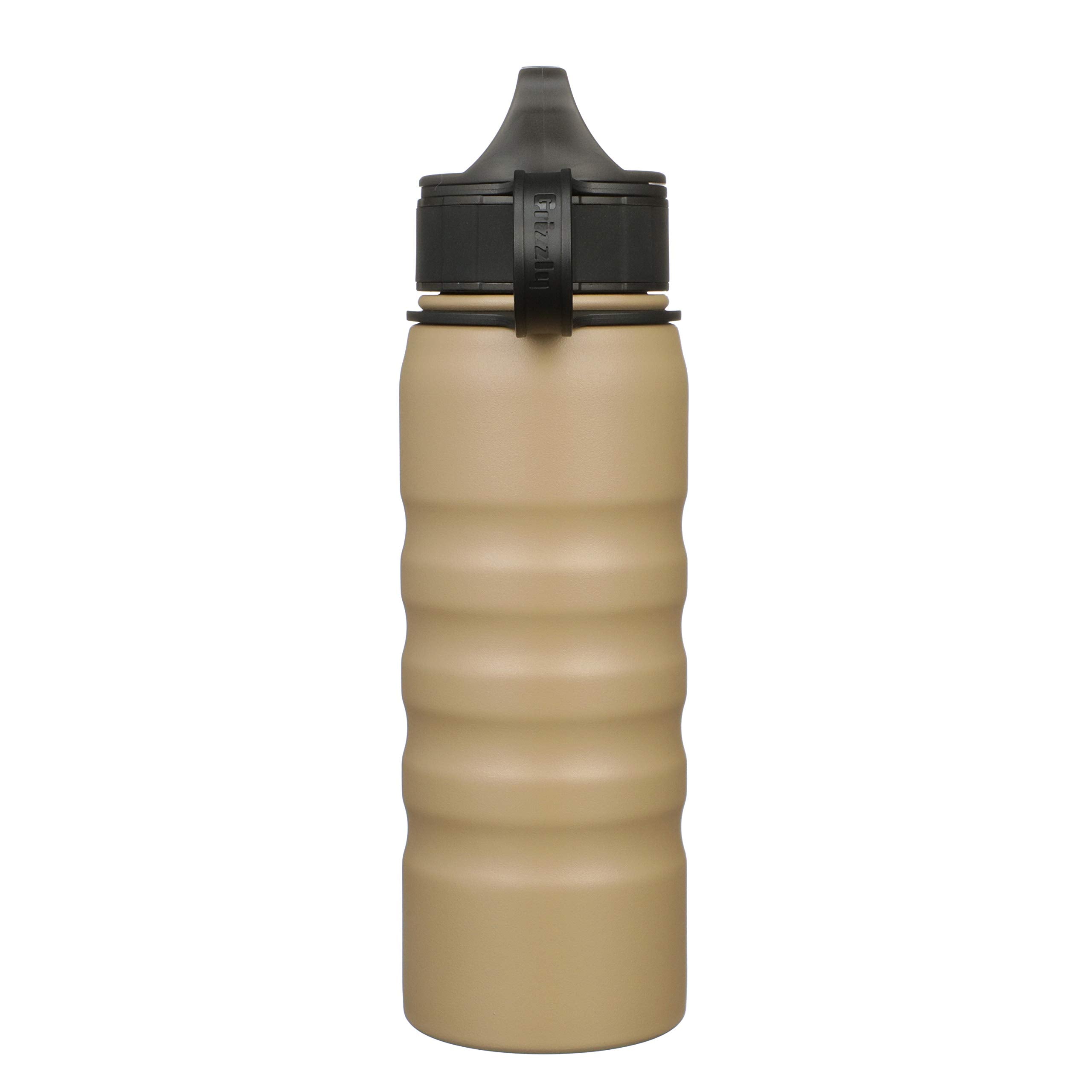 20 oz Grizzly Grip Water Bottle | Vacuum Insulated | Stainless Steel with Insulated Lid | For Gym Women Men Beach Camping Hiking Fishing Hunting Sports | October Marsh