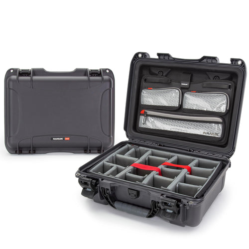 Pro Photo Kit NANUK 925 – Waterproof Travel Camera Hard Case with Padded Dividers & Lid Organizer, 18.7” x 14.8” x 7”, Dustproof & Impact-Resistant Airline Carry-On Approved – Graphite