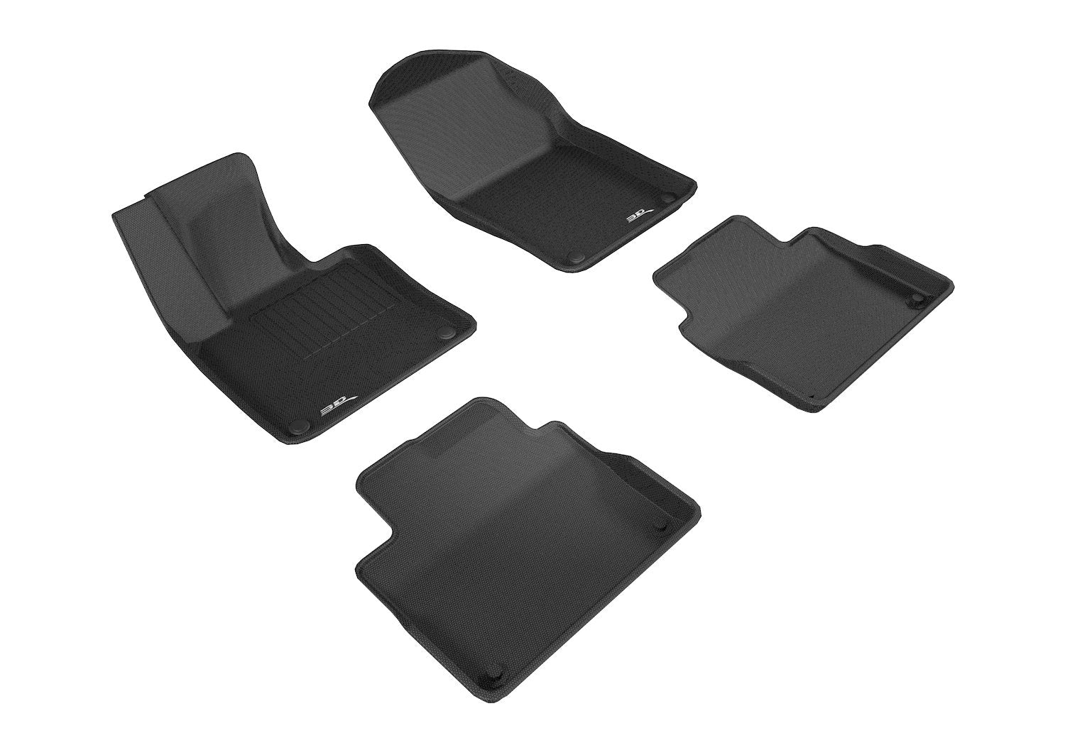 Kagu Floor Mat (Black) 3D MAXpider Custom Fit Compatible with Volvo S90/ V90 2017-2025 - Full Set