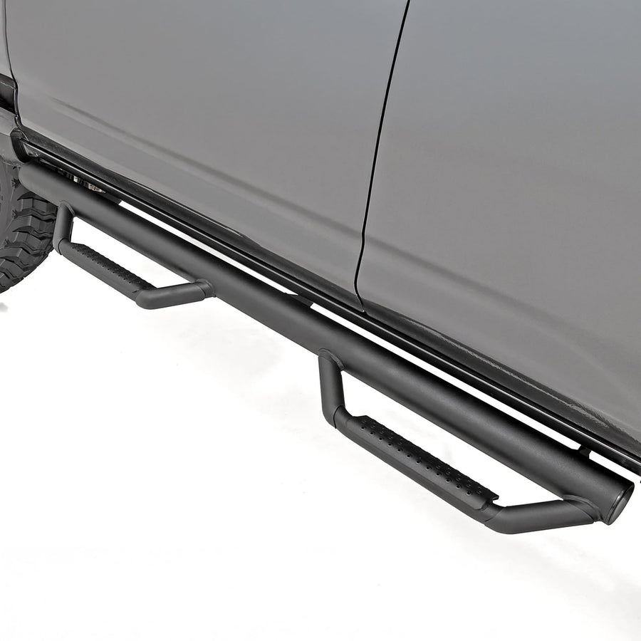 Rough Country Nerf Step Bars Non-Limited for Toyota 4Runner (2010-2024) - Rugged Full Length Nerf Bar with Side Steps, Bolt-On Install