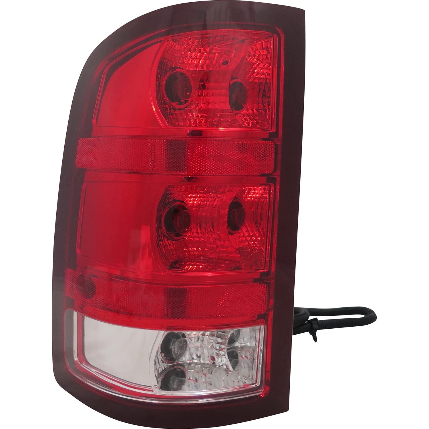 Left TYC Tail Light Assembly Compatible with 2007-2010 GMC Sierra Pickup