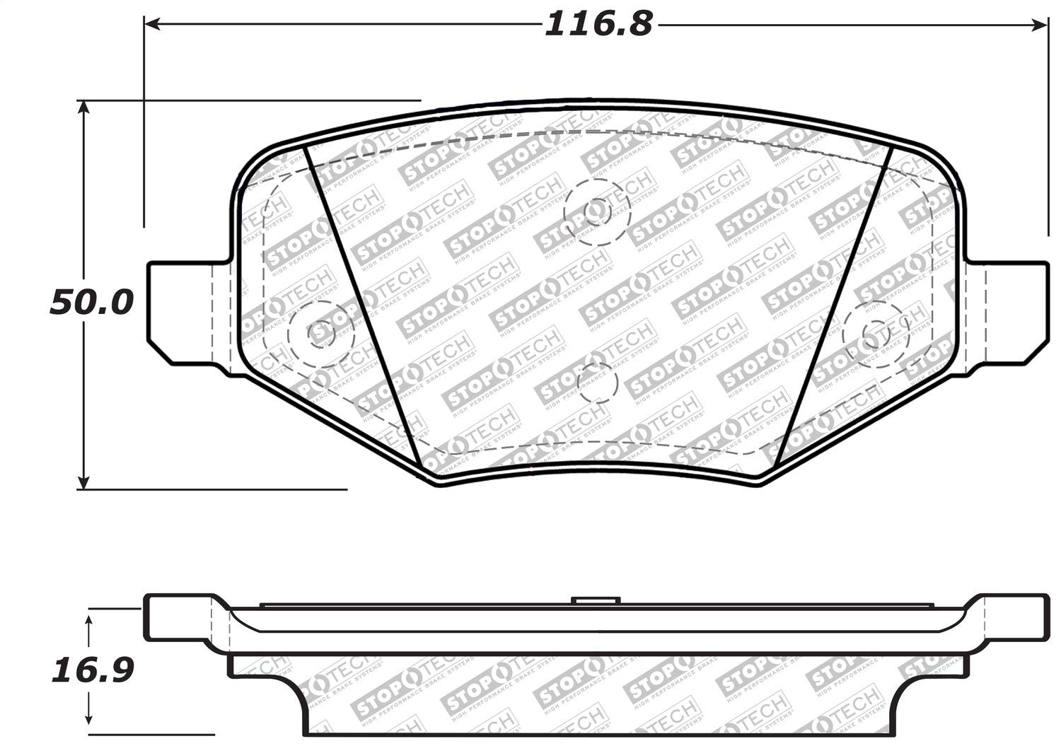 Brake Pads StopTech 305.13770 Street Select with Hardware