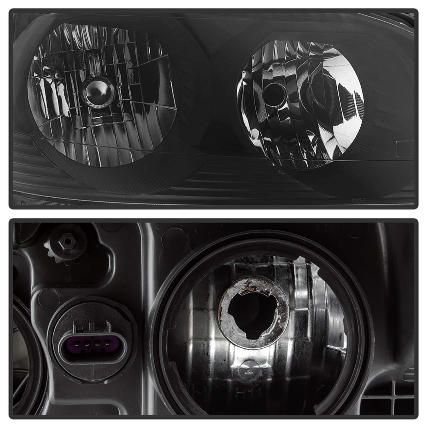 OEM Style Xtune Headlights (HD-JH-CTRA09-AM-BK)