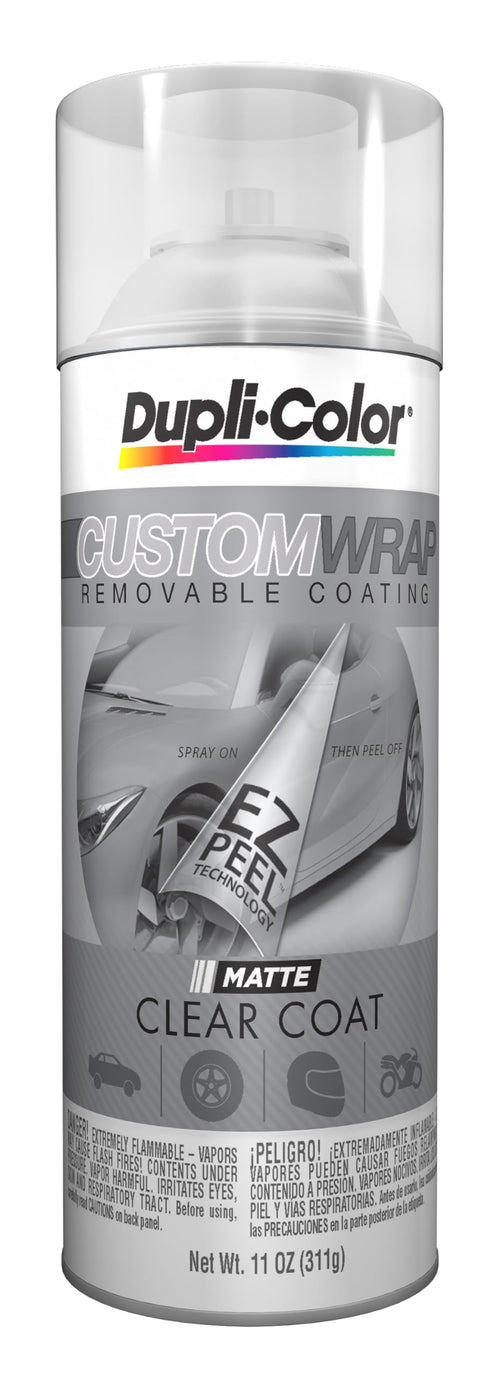 Custom Wrap Dupli-Color ECWRC9007 Matte Removable Automotive Paint – Matte Clear Spray Paint - 11 oz. Aerosol Can