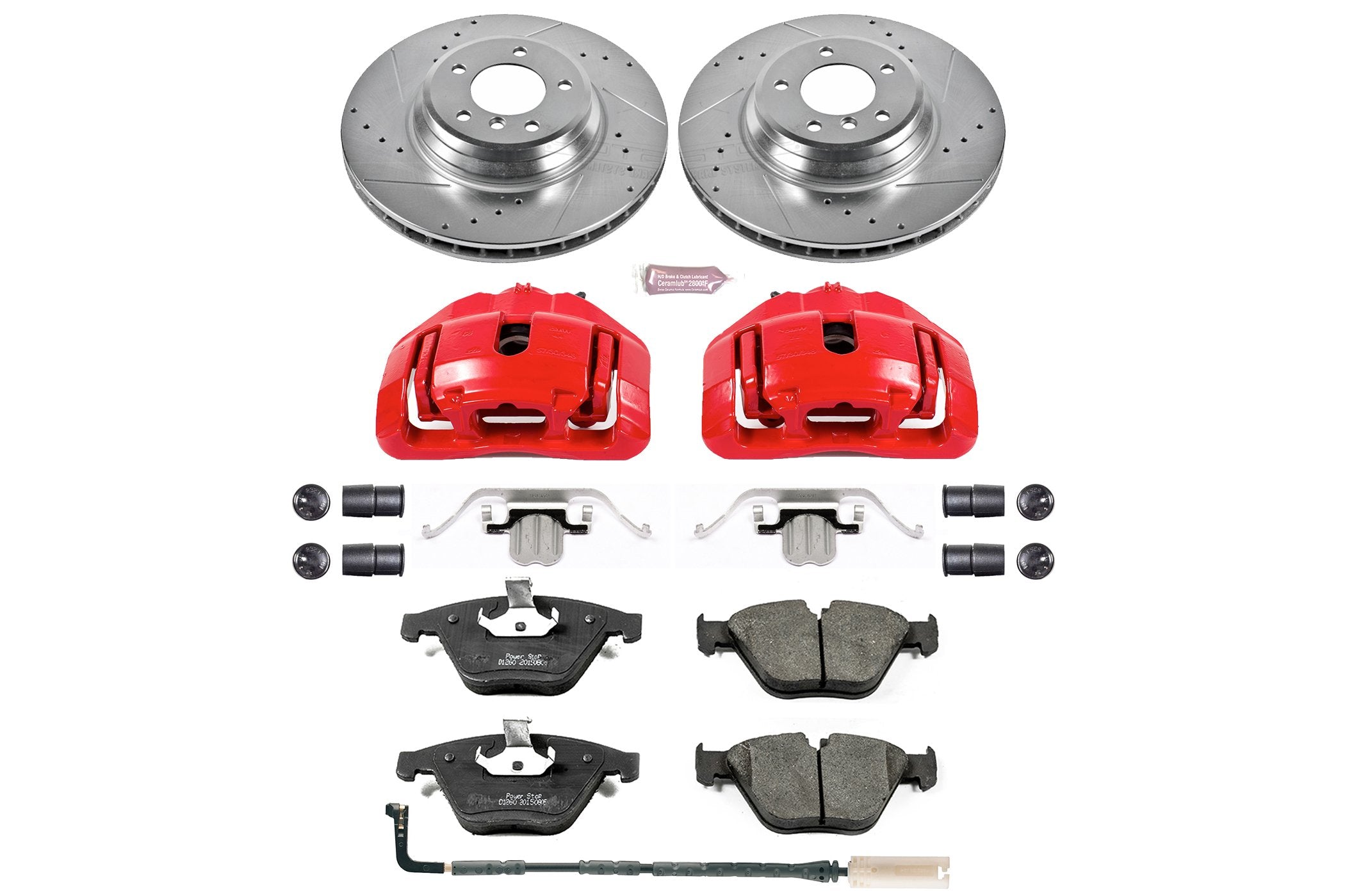 Z23 Evolution Sport Power Stop KC5774 Brake Kit with Caliper 1-Click