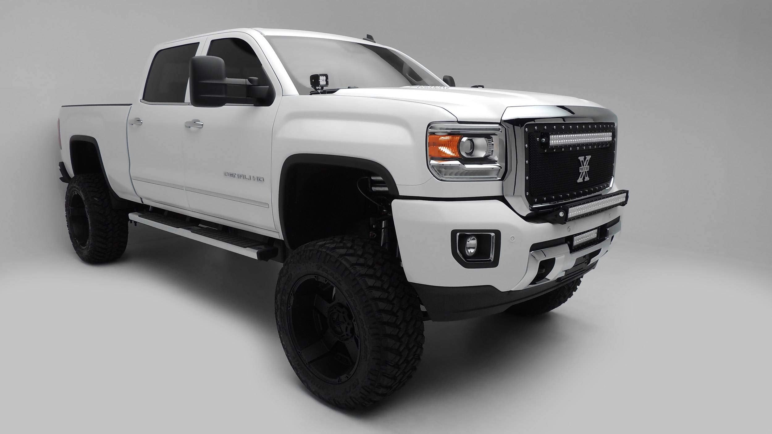 ZROADZ Black Front Bumper LED Bracket 2015-2016 CHEVROLET SILVERADO Z321221 2500/3500