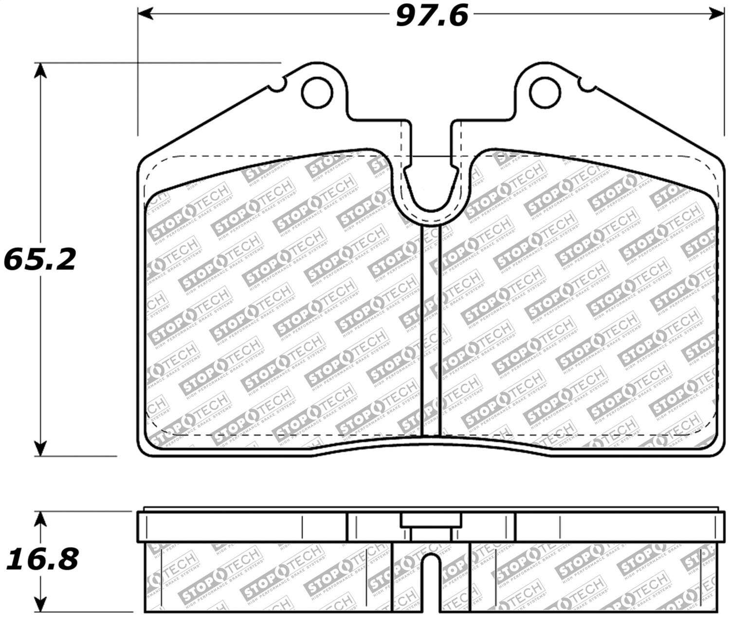 Street Select StopTech Brake Pads 305.06080