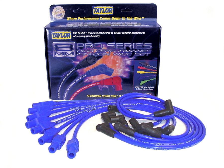 8mm Taylor Cable Spiro-Pro custom 8 cyl blue 74637