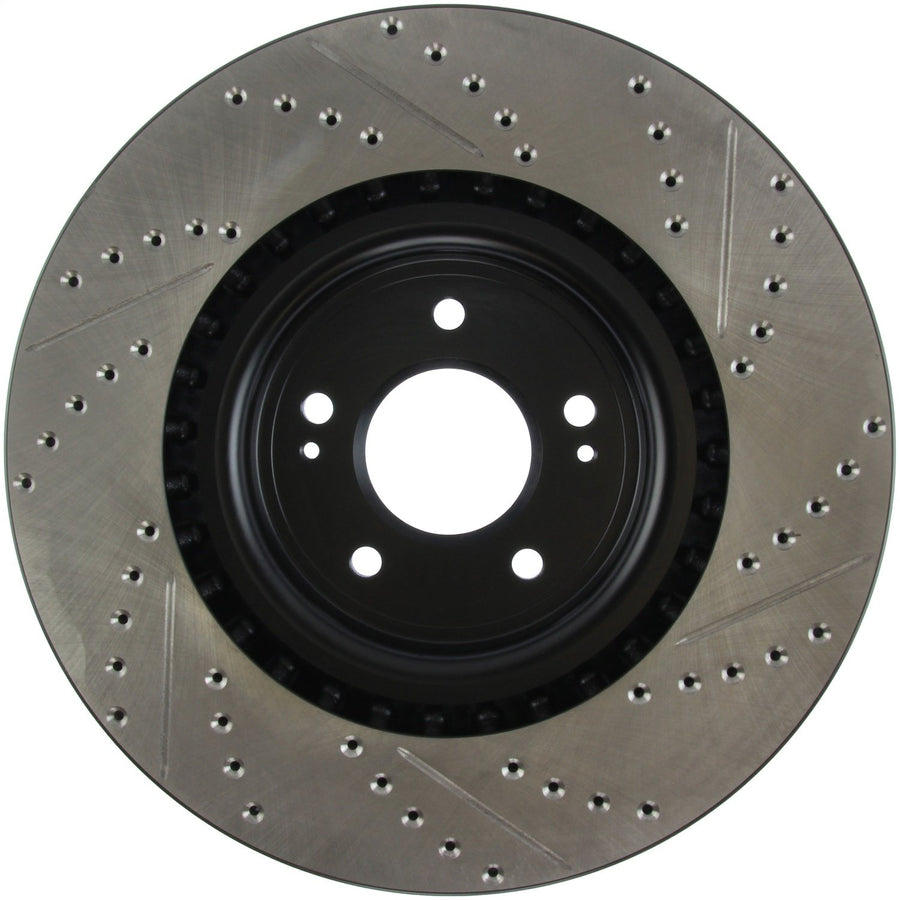 Sport Drilled/Slotted Brake Rotor StopTech 127.46076R (Front Right), 1 Pack