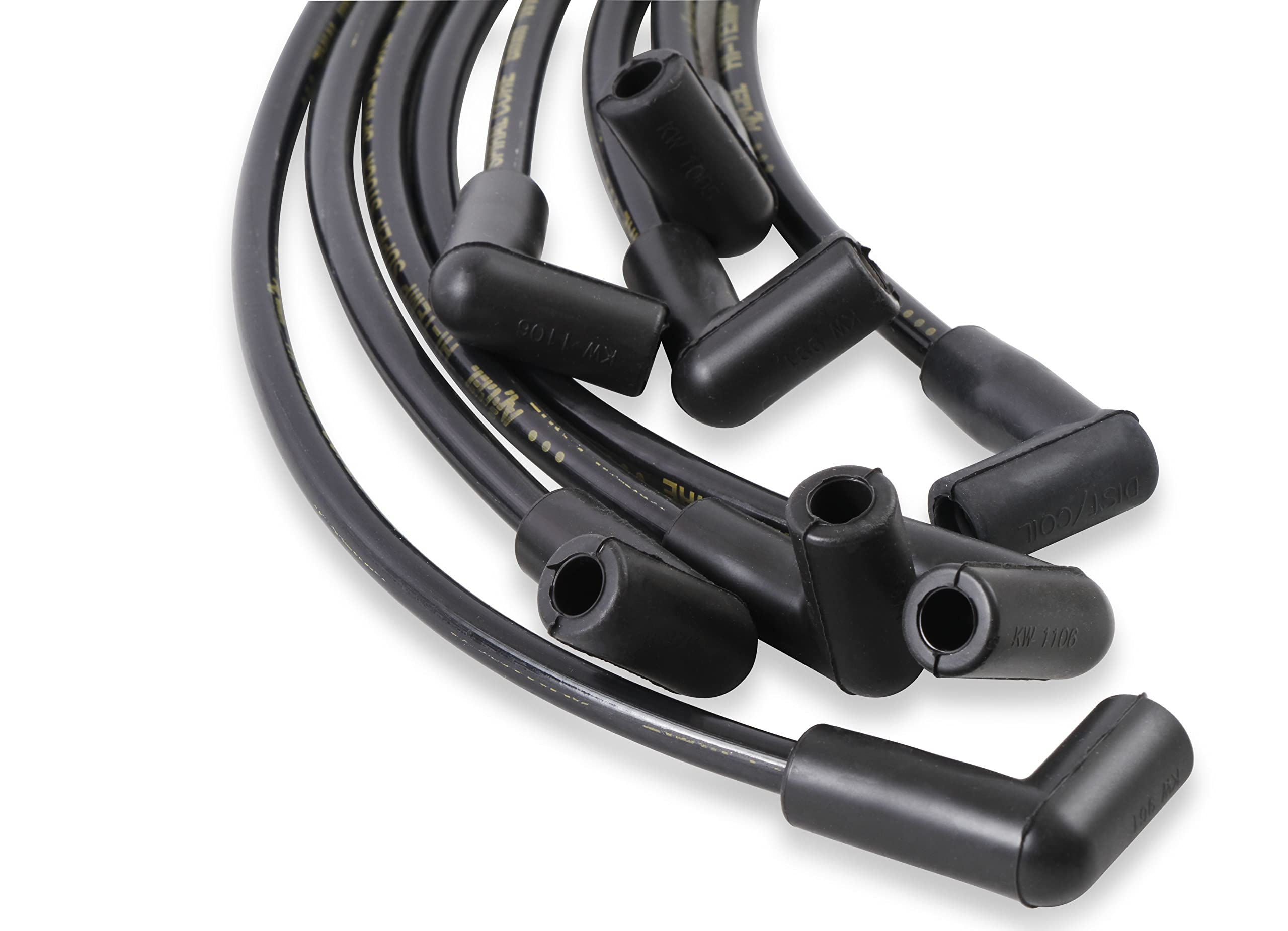 Super Stock ACCEL 5048K Spark Plug Wire Set - 90 Degree Boot - Black