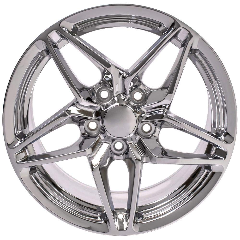 CV31 OE Wheels 17 Inch Rim Fits Corvette C7 ZR1 Style 5x120.65 17x9.5 Chrome - Hollander 5927 (1)