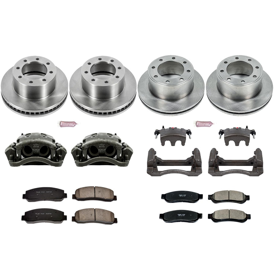 Power Stop KCOE5573 1-Click Autospecialty OE Replacement Brake Kit with Calipers For Ford F-350 Super Duty 2010 [Model Specific]