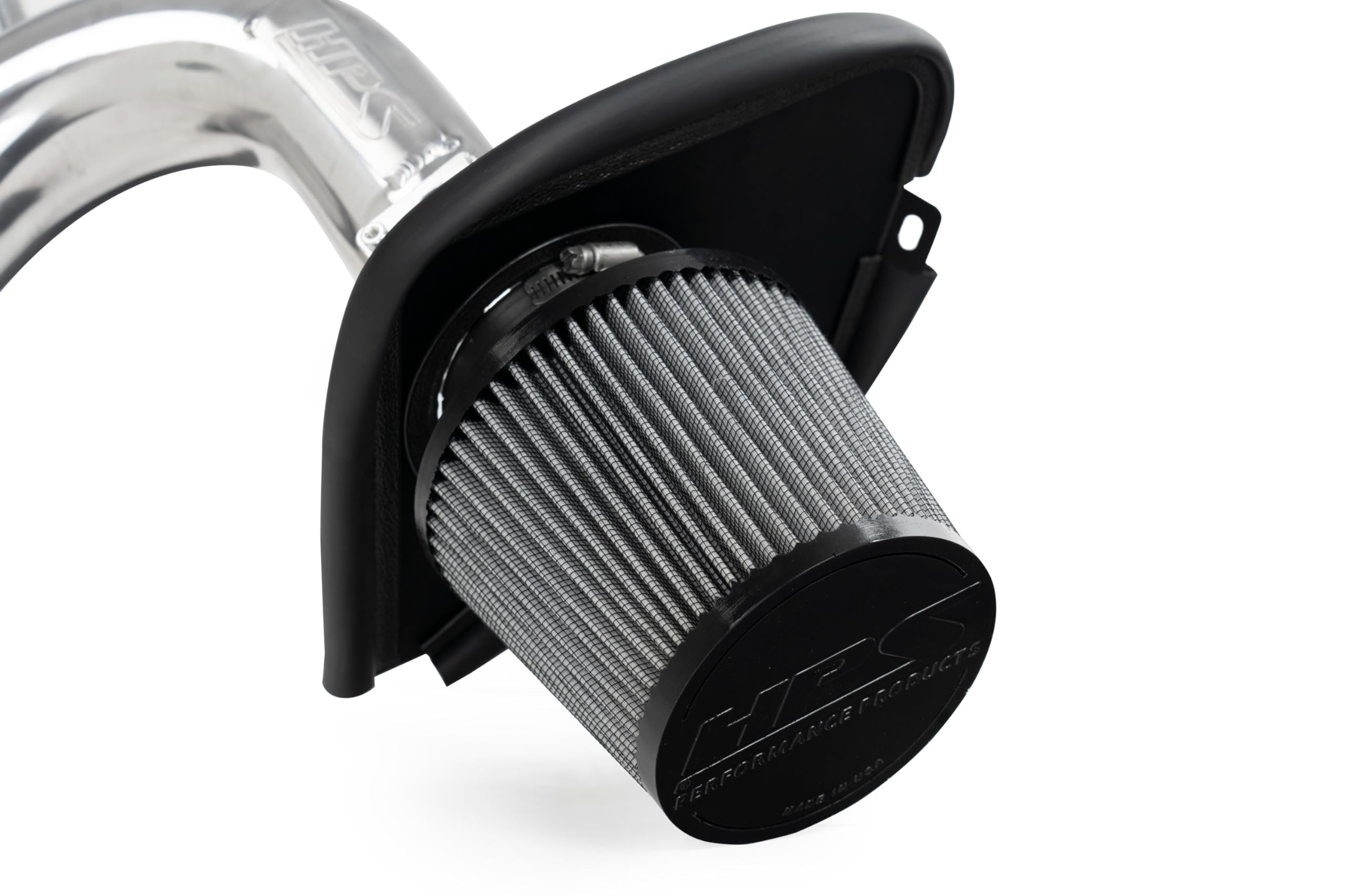 HPS Air Intake Kit Black with Heat Shield Compatible for 2009-2014 Acura TSX 2008-2012 Honda Accord 2.4L, 827-738WB