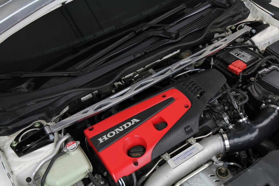 Front Strut Bar HPS Tower Brace Compatible for 2023-2024 Acura Integra 1.5L 2024 Integra Type S 2.0L 2017-2024 Honda Civic Type R 2.0L Turbo, 42-112P