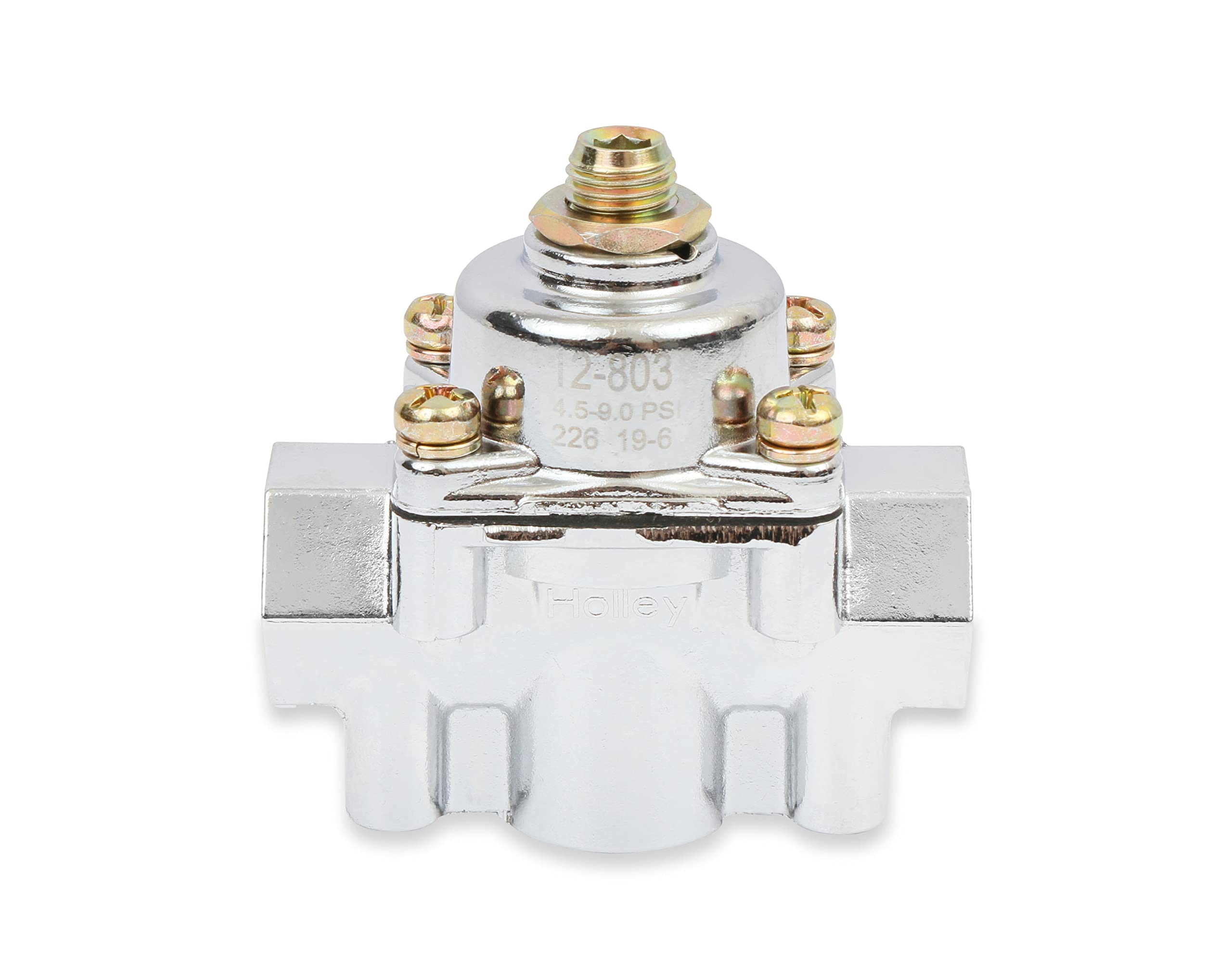 12-803 Holley Chrome Carbureted Fuel Pressure Regulator