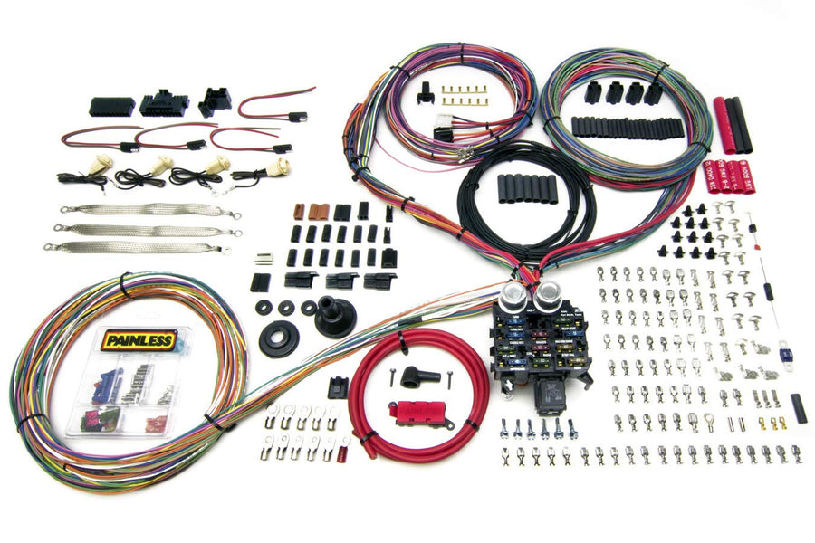 Pro-Series Painless Performance 10402 GM Chassis Harness w/Grommet Pass-Through, Key in Dash, 23 Circuits