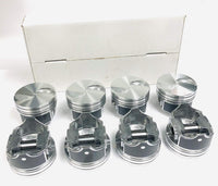 Hypereutectic Silvolite Flat Top +.030" Over Size Pistons compatible with Ford & Mercruiser 7.5L 460 engines (4.390" Bore Diameter)