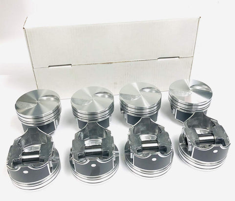 Hypereutectic Silvolite Flat Top +.030" Over Size Pistons compatible with Ford & Mercruiser 7.5L 460 engines (4.390" Bore Diameter)