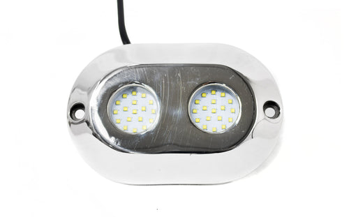 Msuwl120rgb Race Sport 2 Pod Underwater 120 Watt Led Liteing Sys - Marine 316 Ss - Rgb