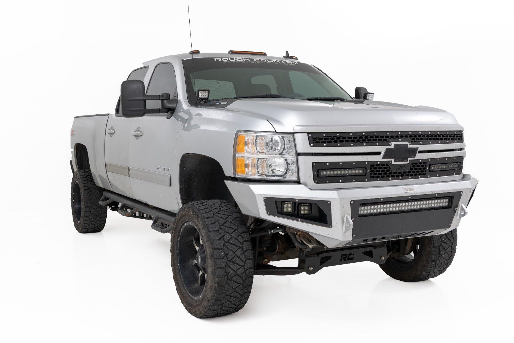 2" Rough Country Flood LED Ditch Light Kit for 07-13 Silverado 1500-71059