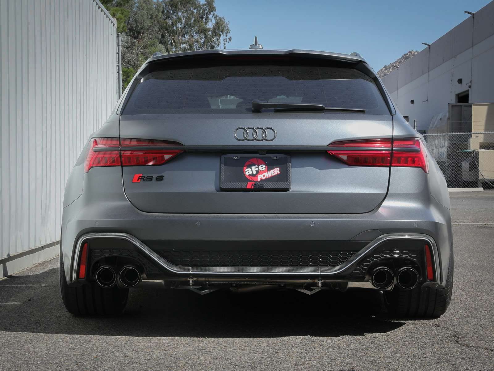aFe Power 3 IN to 2-1/2 IN MACH Force-Xp Stainless Steel Cat-Back Exhaust System Carbon Fit Audi RS6 Avant 20-22 V8-4.0L (tt) 49-36448-C