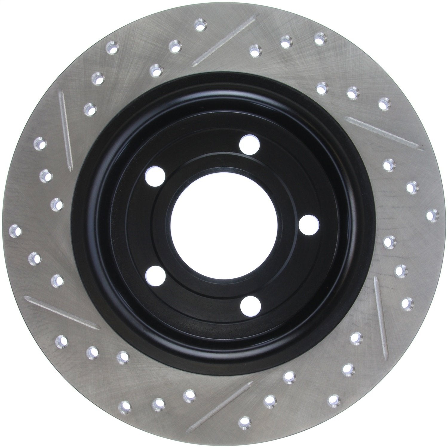 Sport Drilled/Slotted Brake Rotor StopTech 127.45067L (Rear Left), 1 Pack