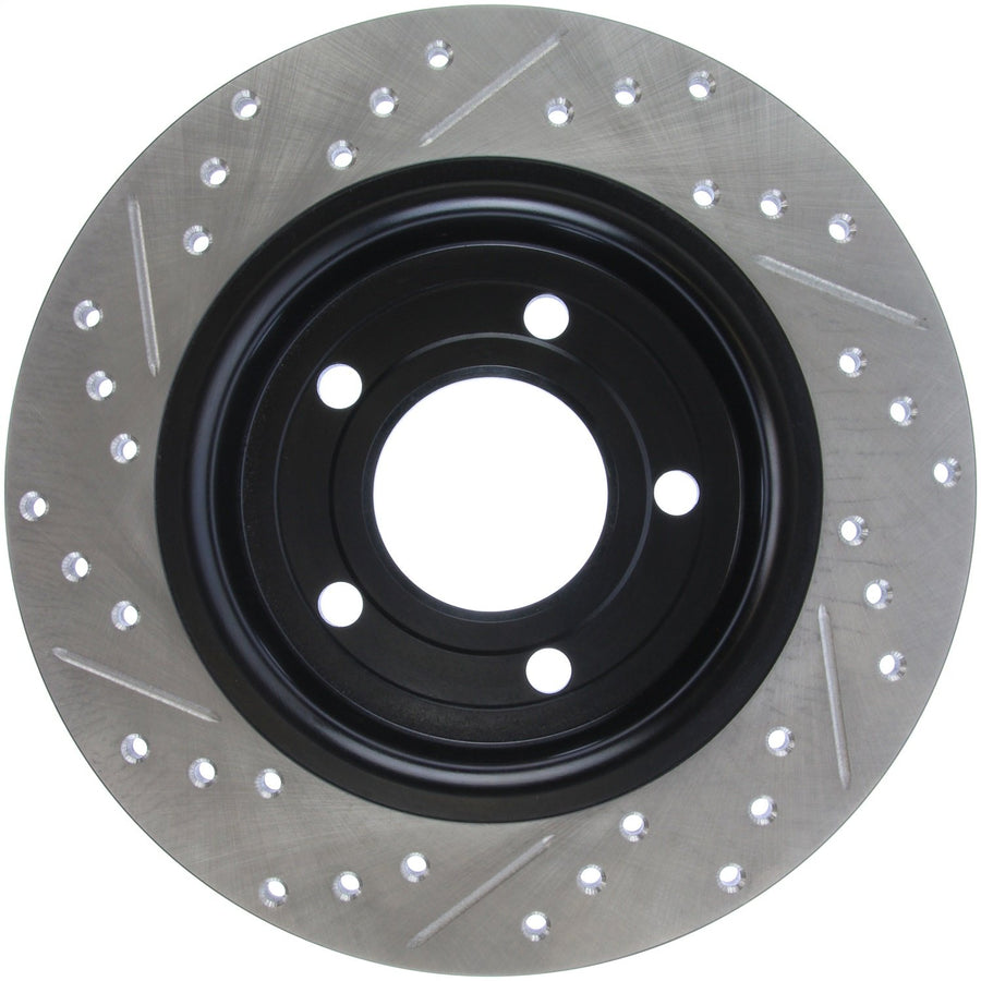 Sport Drilled/Slotted Brake Rotor StopTech 127.45067L (Rear Left), 1 Pack