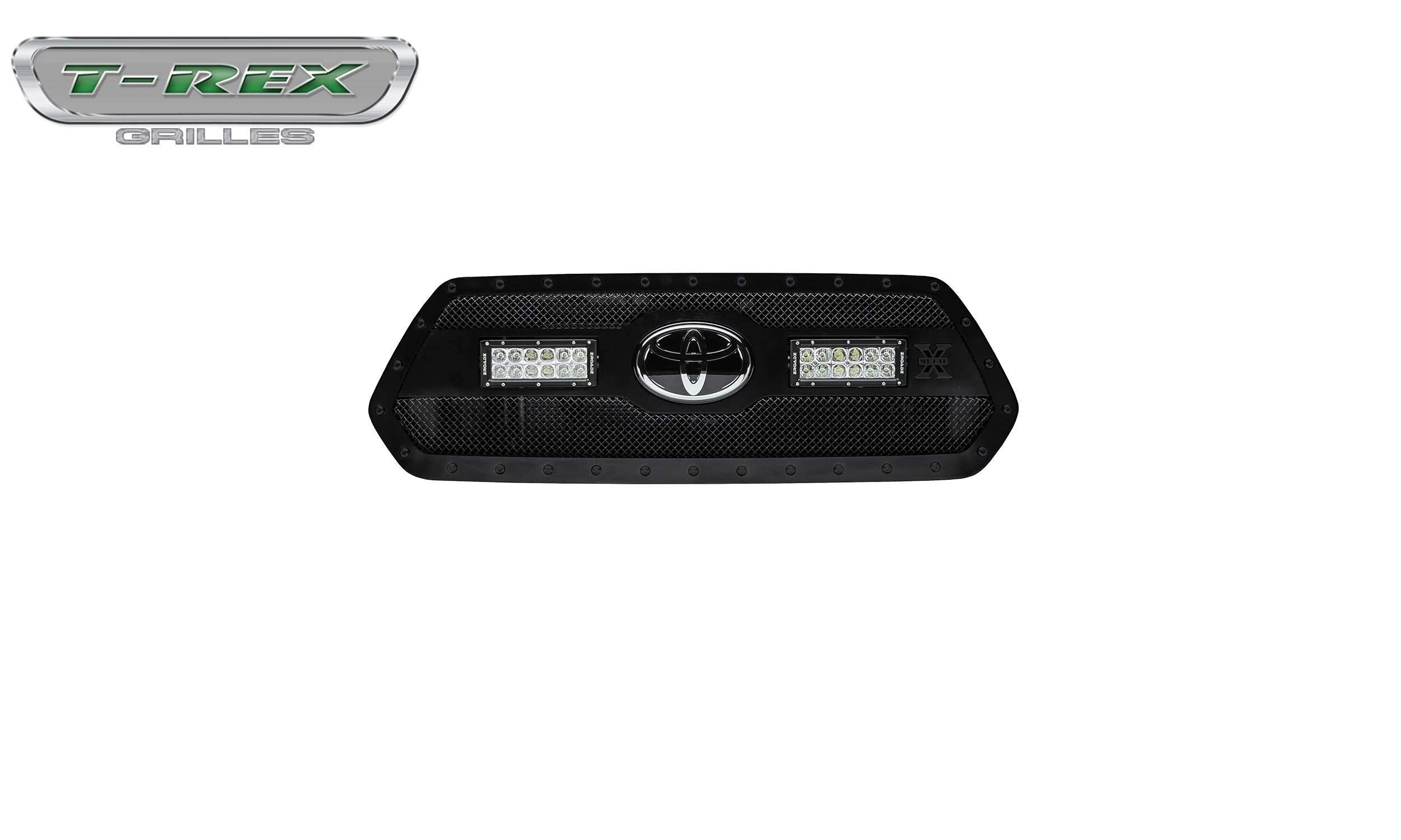 Stealth Torch Grille, Tacoma 2018-2021, Black, 1 Pc, Insert, Black Studs with (2) 6" LEDs, Does Not Fit Vehicles with Camera - PN #6319511-BR