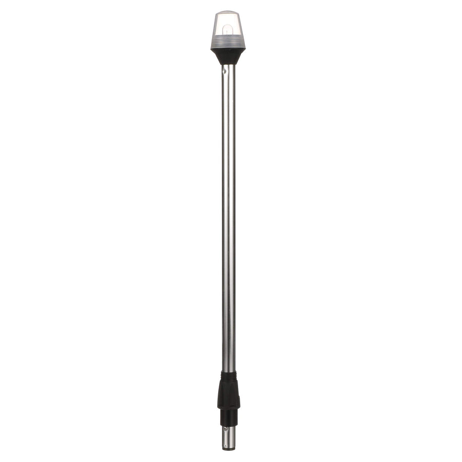 All-Round Attwood Frosted Globe Light, 2-Mile 360-Degrees Illumination, 9-Watt Wedge-Base Lamp, 24-Inch Pole
