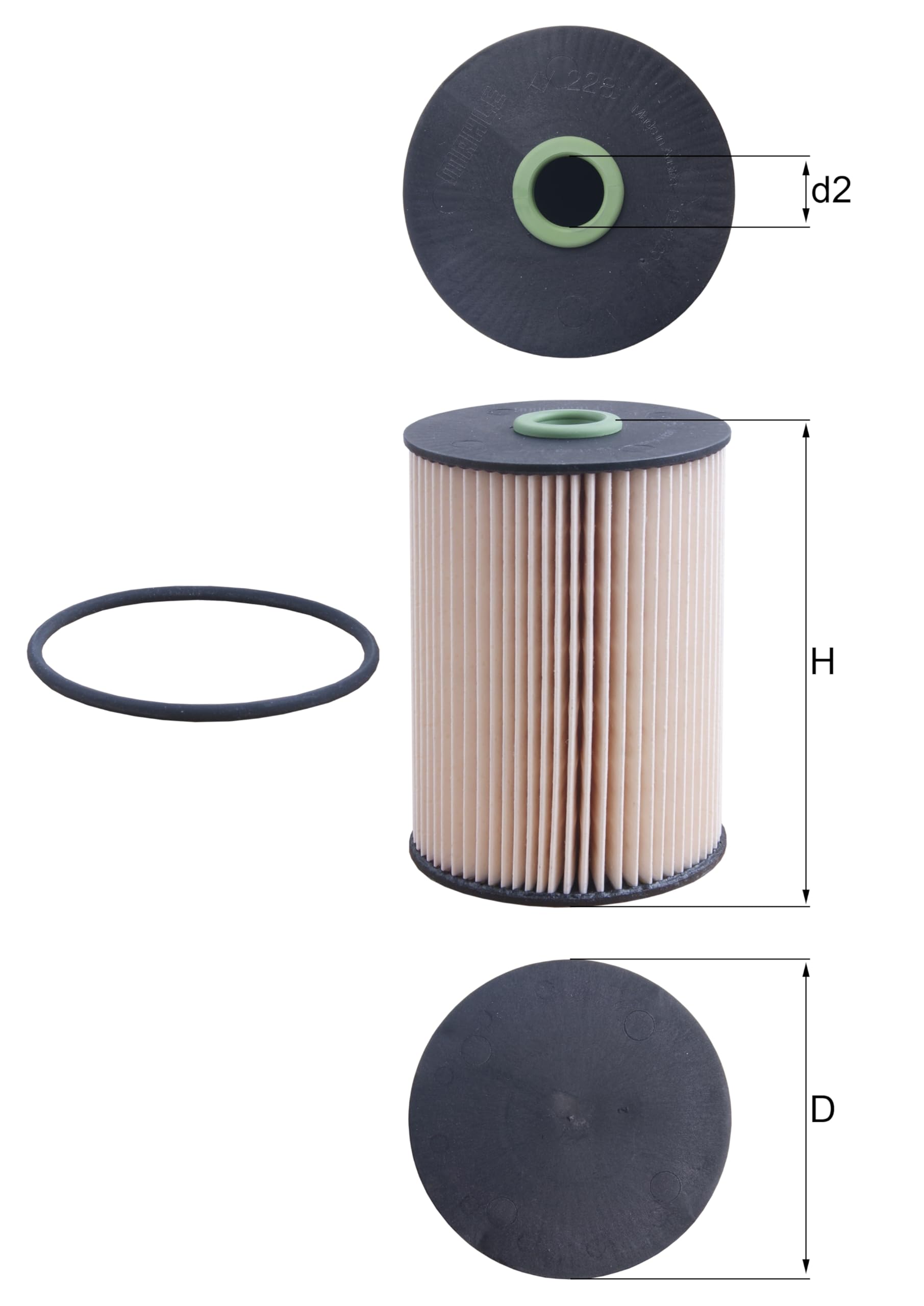 ECO MAHLE KX 228D Fuel Filter