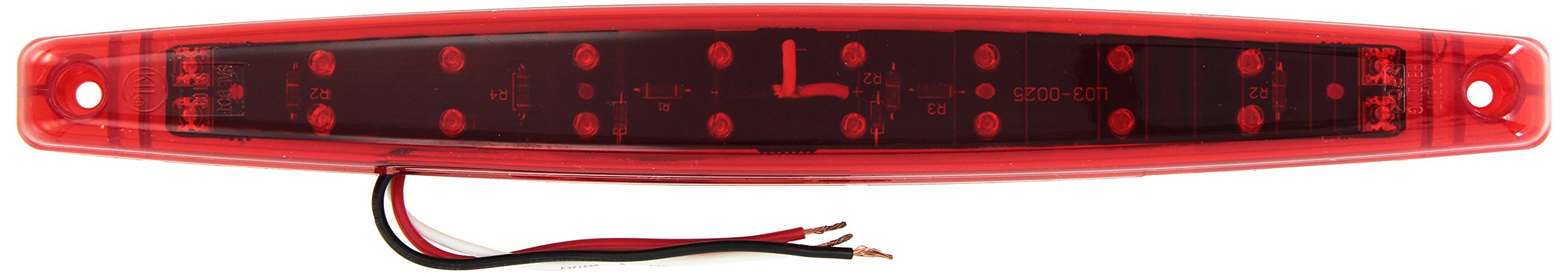 12" Diamond Group 52435 Weatherproof Red 20 Diode LED Bar Light