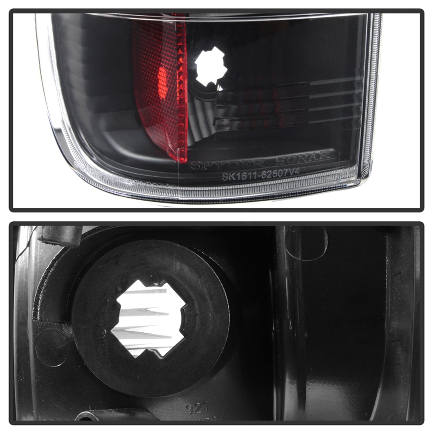 Ford Super Duty Spyder 5084712 F-250/ F-350/ F-450 08-16 Version 3 Light Bar LED Tail Lights - Black