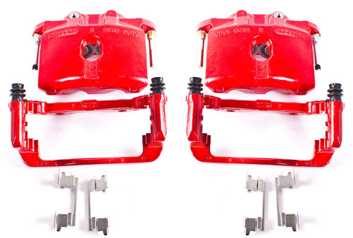 Power Stop Rear S4940 Pair of Calipers High-Temp Red Powder Coated For Escalade Avalanche 1500 Express 1500 Silverado Suburban 1500 Tahoe Savana 1500 Sierra Yukon Yukon XL 1500 [Model Specific]