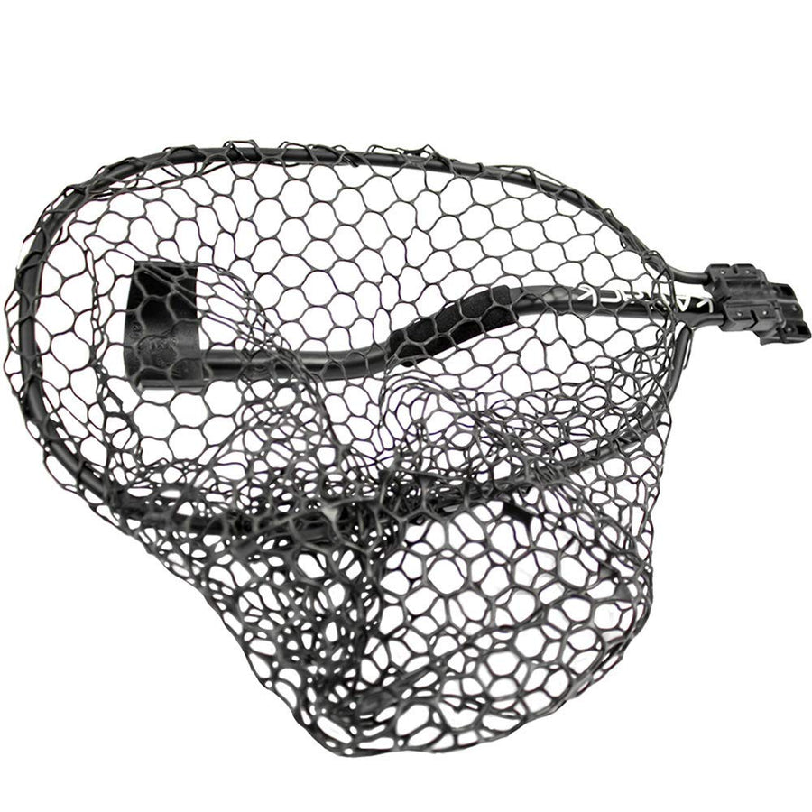 Leverage YakAttack Landing Net - 20" x 21" Hoop | Folding Rubber Net for Kayak Fishing | 47" Overall Length | Forearm Grip for Control | Compact Storage | Ideal for Bass, Trout, Catfish Fishing