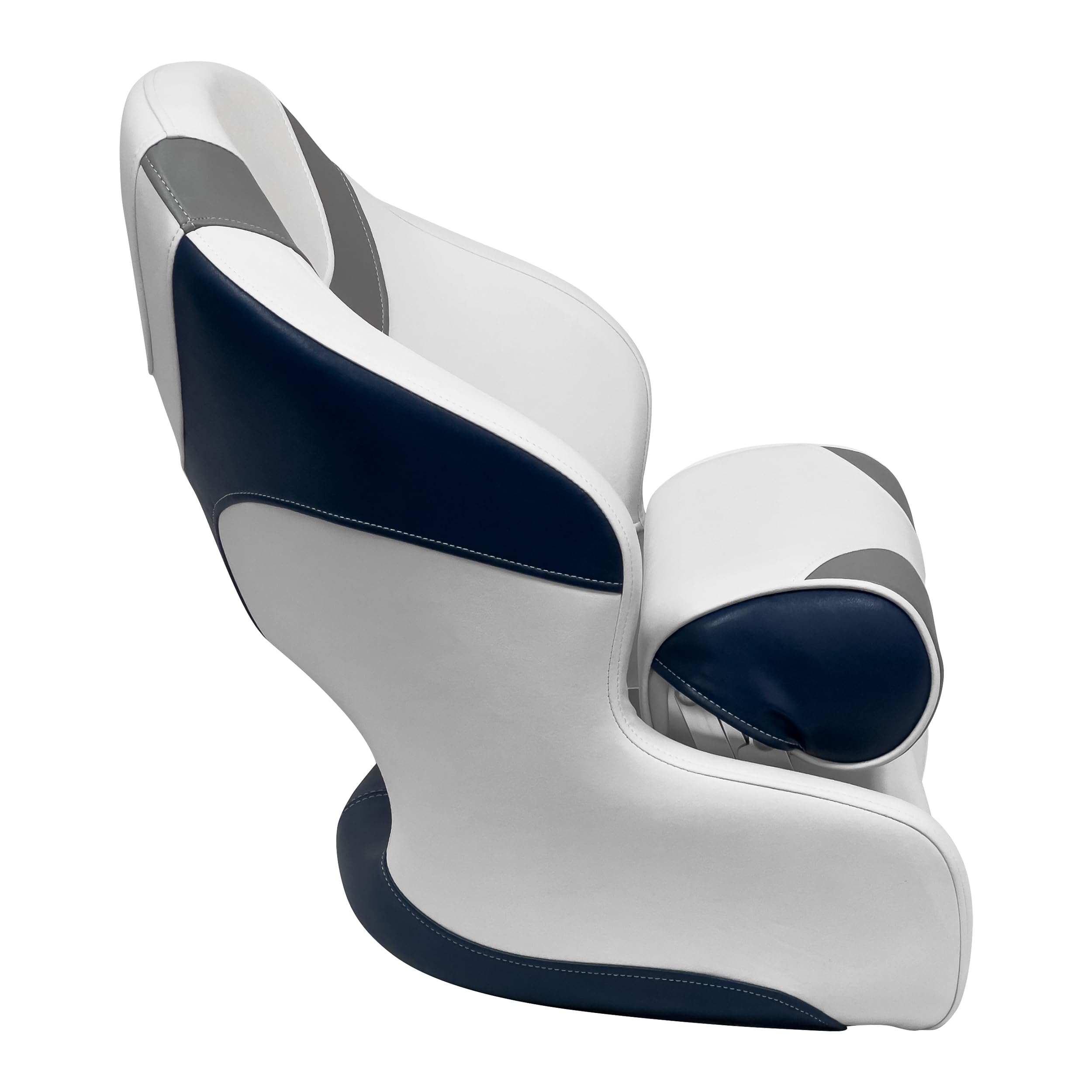 Baja Series Wise 3315-1773 Bucket Seat with Bolster, Brite White/Grey/Midnight Blue