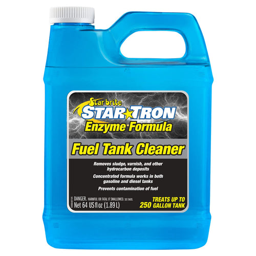 Star Tron STAR BRITE Fuel Tank Cleaner - Remove Sludge, Varnish & Other Deposits - Rejuvanate Old, Stale Fuel - Concentrated Formula Works In Gas Tanks & Diesel Tanks 64 OZ (093664)