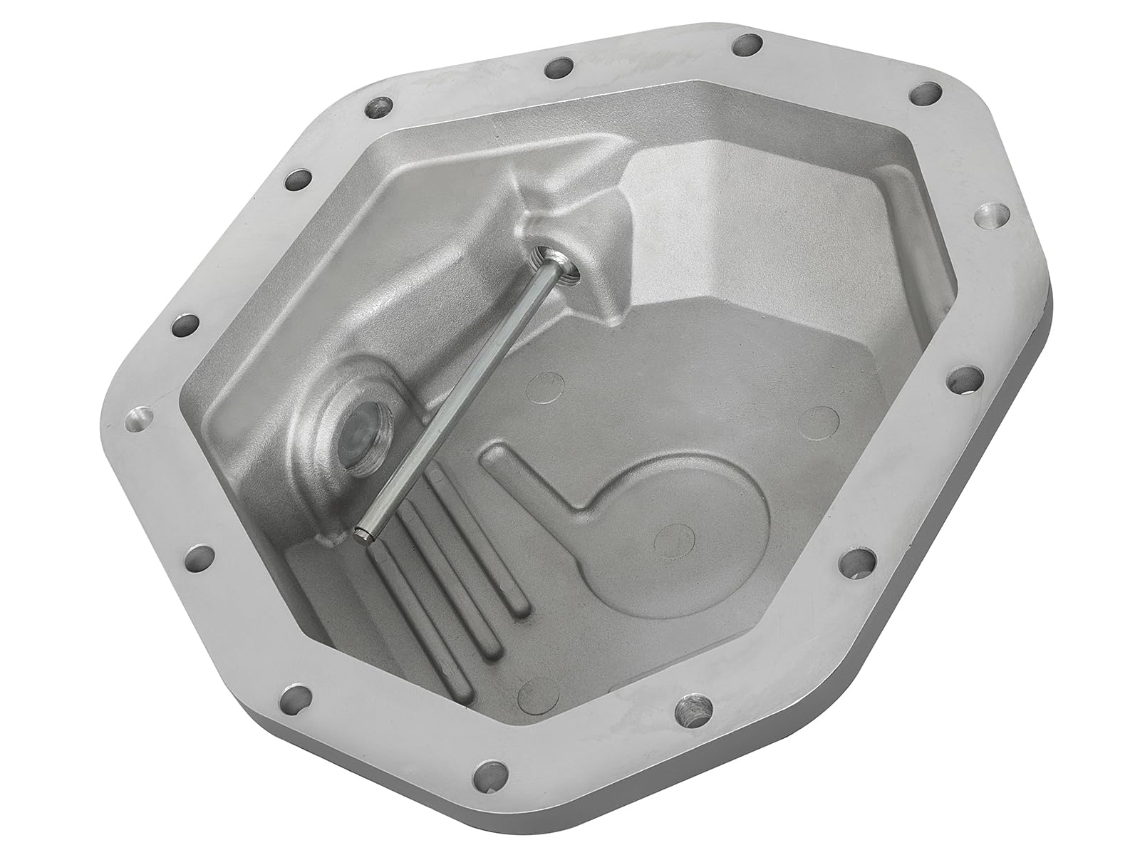aFe POWER Rear Differential Cover Street Series Raw w/Machined Fins - #46-70350 - Ford Diesel Trucks 17-23 V8-6.7L (td) (Dana M275-14)