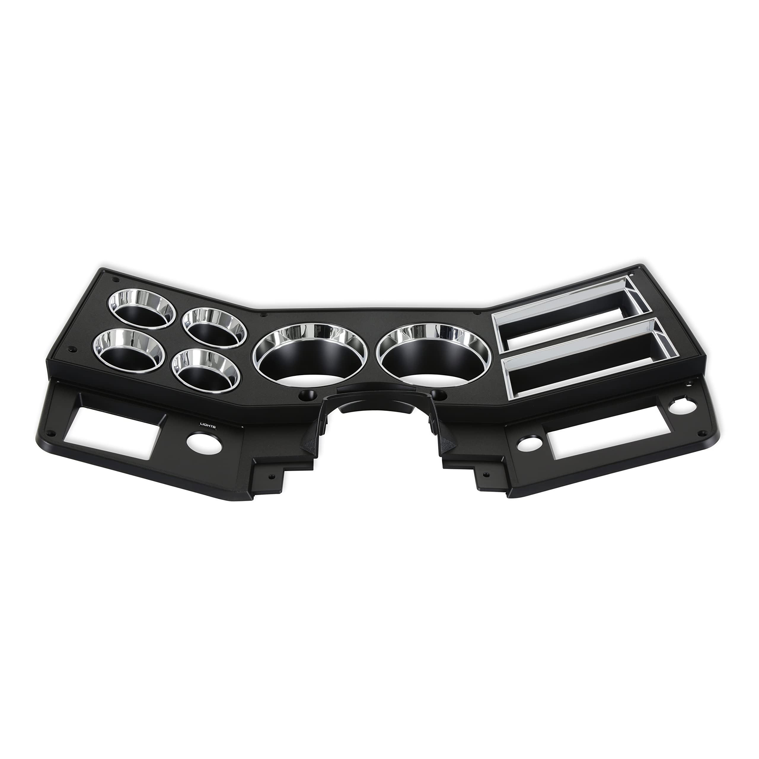 05-218 Brothers Trucks Instrument Cluster Bezel - With A/C - Black/Chrome