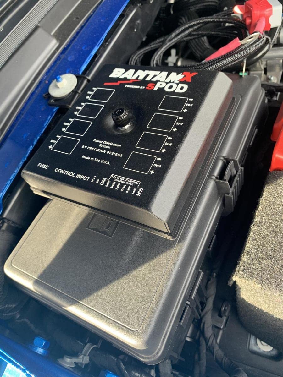 BantamX sPOD 8 Circuit Power Management System with HD 8-Switch Control Panel - Universal Fit Universal Fit for Off-Road 4x4, Trucks, SUV's, Vans, and Wranglers (84-inch Battery Cable)