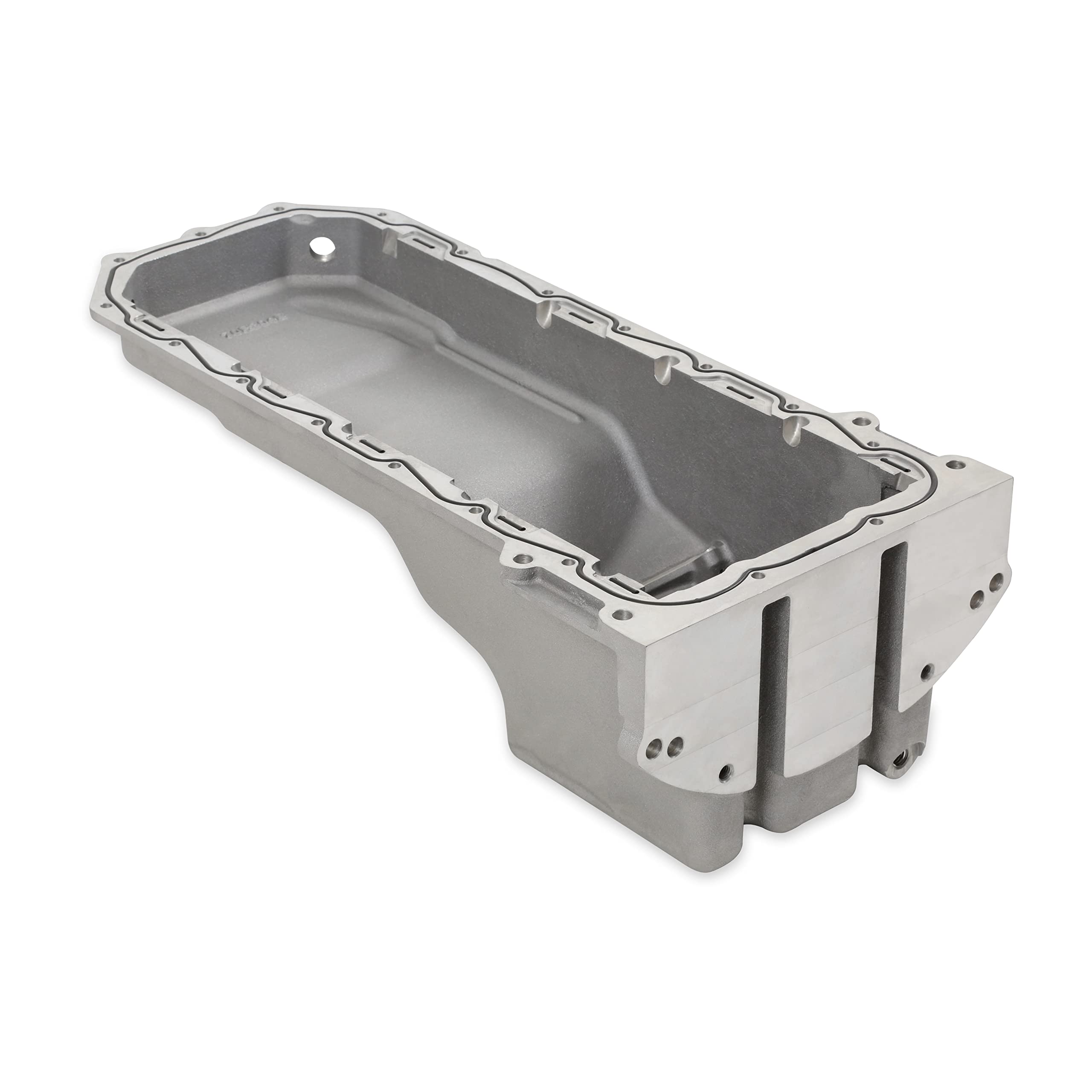 Holley 302-75 Hemi Engine Swap Oil Pan - Gen III Rear Sump Non VVT - Natural Finish
