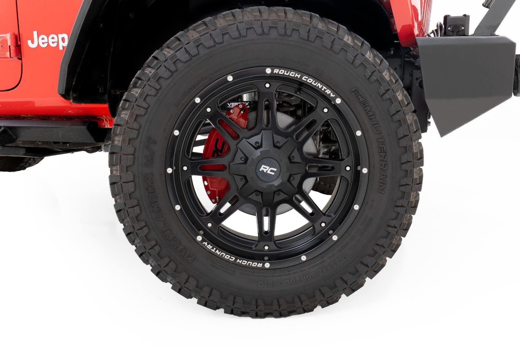 Rough Country Brake Covers Caliper for 18-24 Jeep Wrangler JL - 71142A