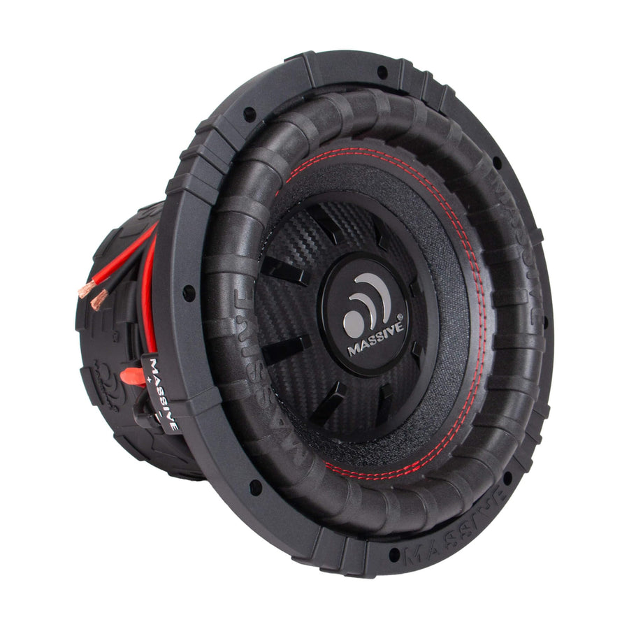 GTR102 Massive Audio 10" 1000 Watts RMS / 1500w MAX Dual 2 Ohm Subwoofer with Grill