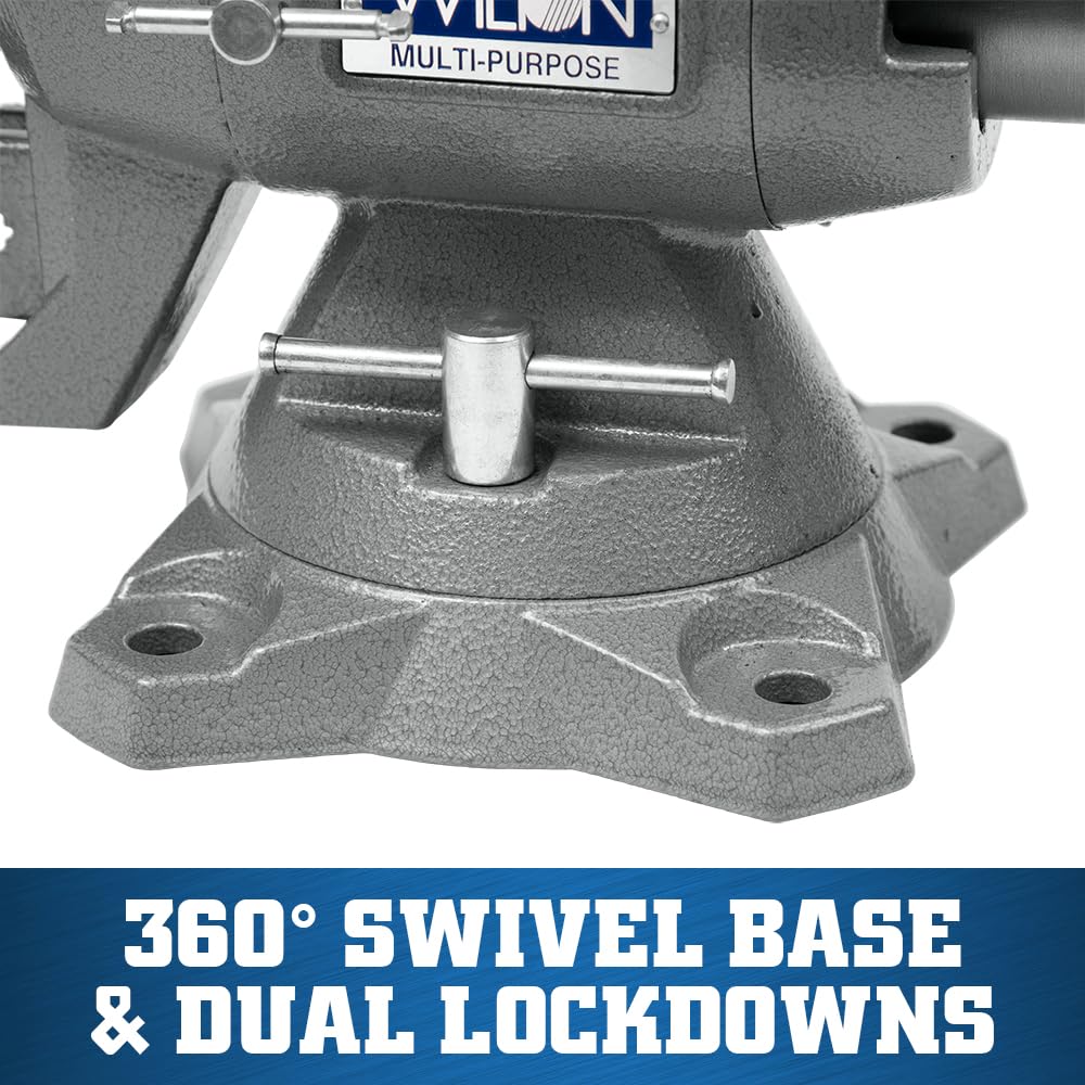 Multi-Purpose Wilton Bench Vise, 6-1/2" Jaw Width, 6-1/4" Jaw Opening, 3-1/4" Throat (Model 650P)